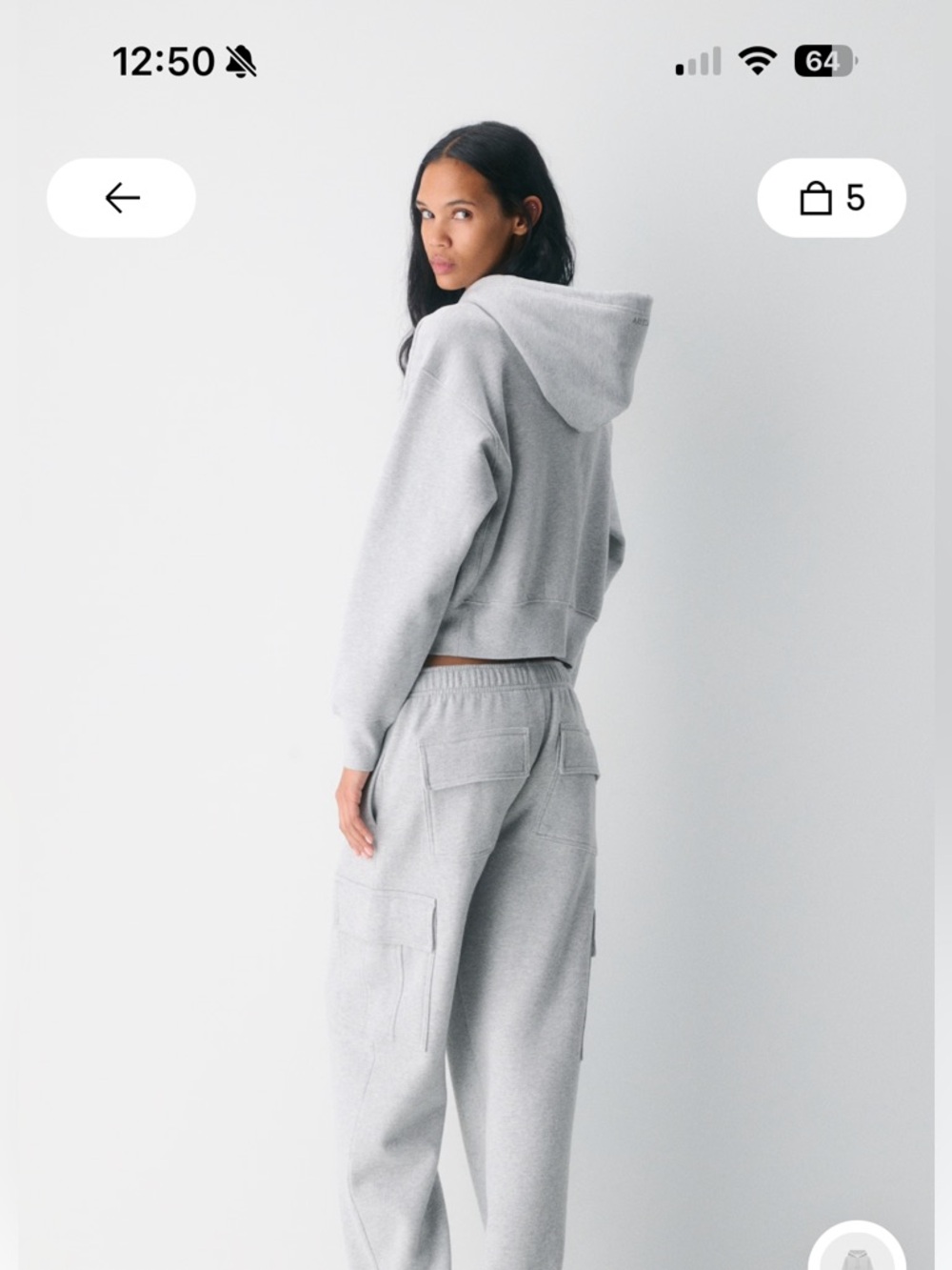 TNA Cozy Fleece Boyfriend Pullover - Heather Gray - Picture 3 of 9